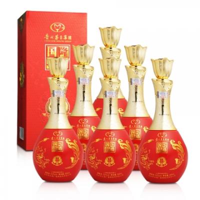 52度茅臺(tái)集團(tuán)國(guó)隆雙喜酒500mlx6
